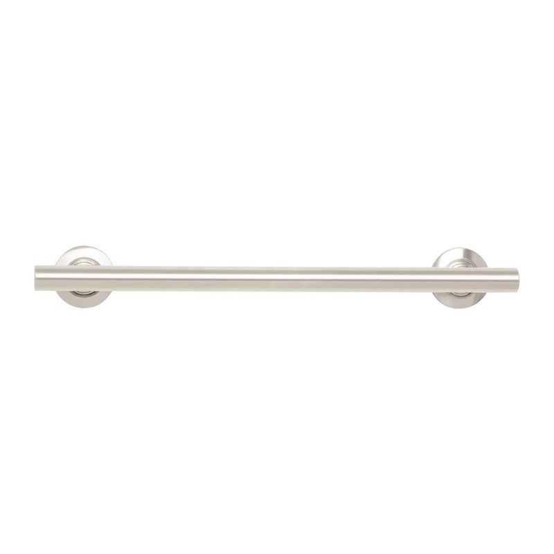 Seachrome 24-inch Coronado Designer Straight Bathroom Shower Grab Bar, Satin Stainless Steel, Brushed Nickel - Image 1